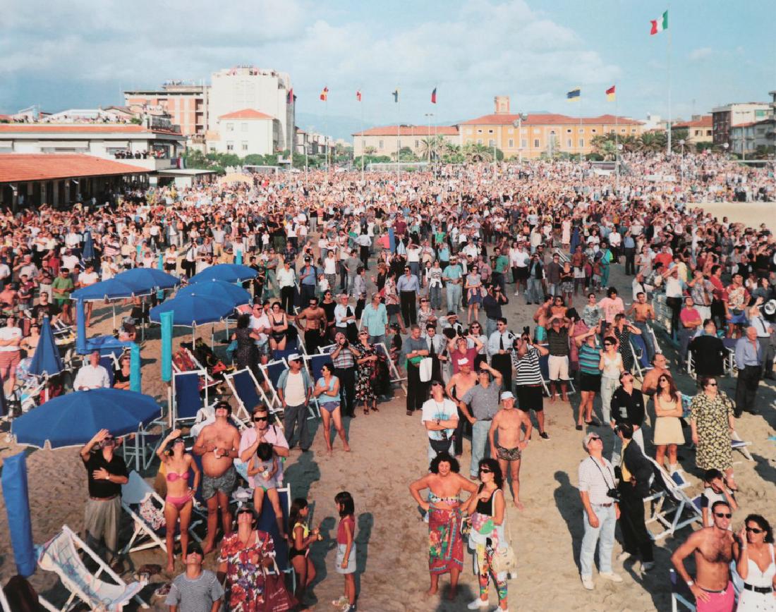 MASSIMO VITALI - Air Show Viareggio1995: Artist: Massimo Vitali Title: Air Show Viareggio1995 Date Printed: 2008 Medium: Photo Litho with Copyright Massimo Vitali Printer Location: Italy Size: 15x19 cm - 7.5x5.9 inch Mount Size: 24x17 cm - 9