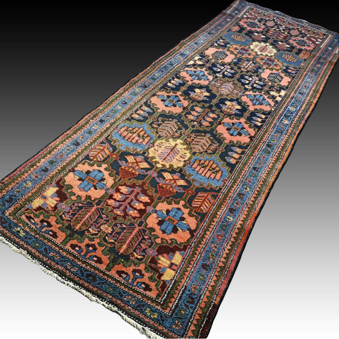 Special Kurdish Persian rug - 10.5x3.7 - 1920s (1 of 8)