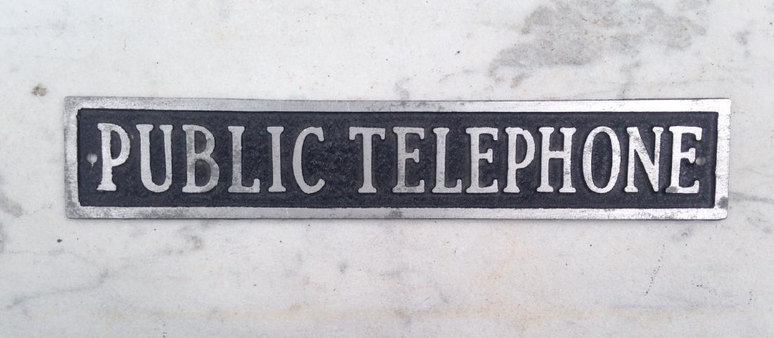 C1950 Cast Aluminum Sign With Raised Lettering (1 of 3)