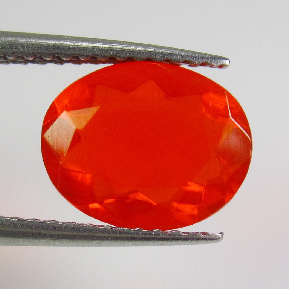 1.42 Ctw Natural Ethiopian Orange Fire Opal Oval Cut (1 of 2)