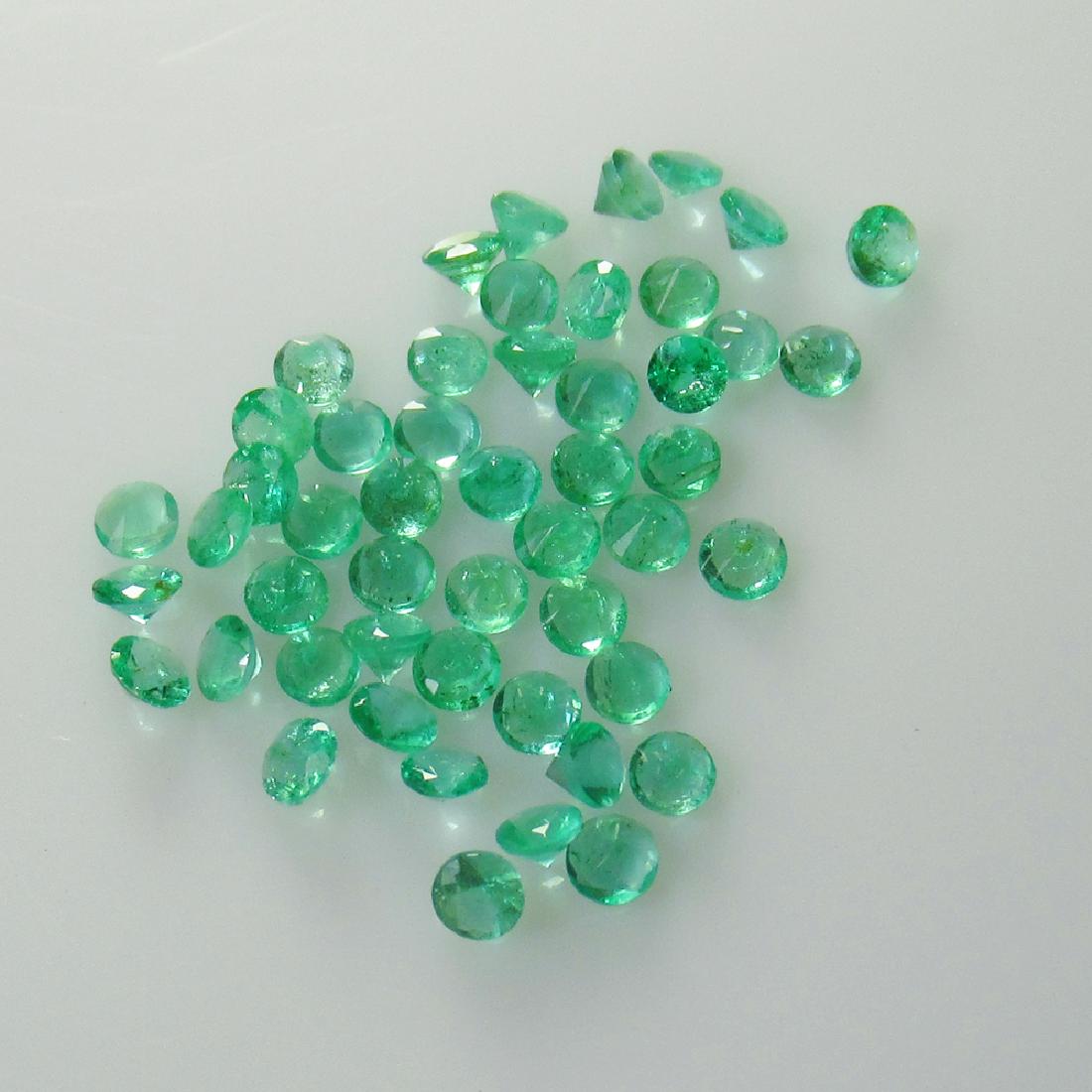 2.84 Ct Genuine 50 Emerald Calibrate 2.5 mm Round (1 of 2)