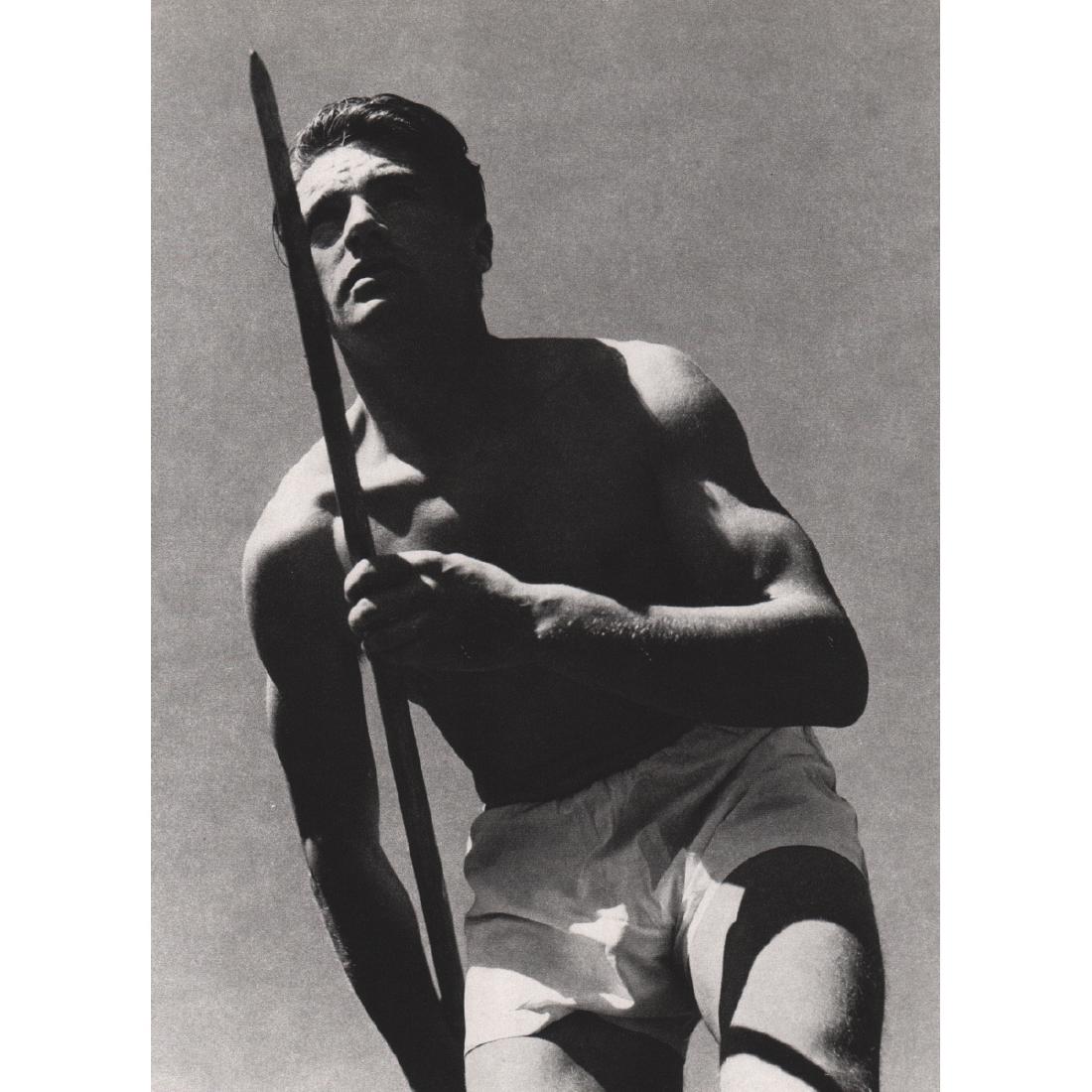 PIERRE BOUCHER - Emile Allais, 1944: Artist: PIERRE BOUCHER Print Title: Emile Allais, 1944 Émile Allais was a champion alpine ski racer from France; he won all three events at the 1937 world championships in Chamonix and the gold in th