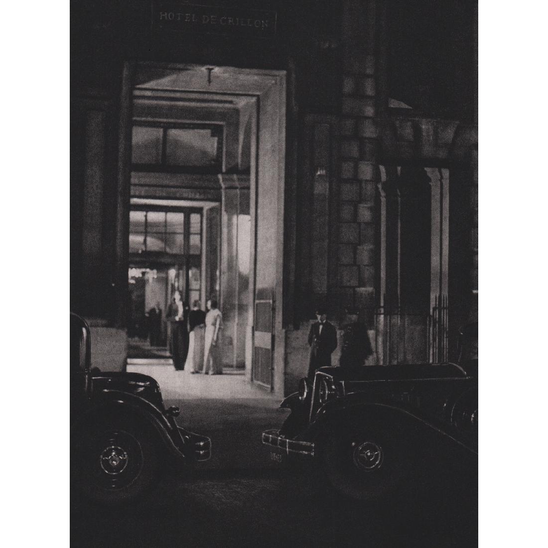 BRASSAI - Hotel Crillon, Paris: Artist: BRASSAI Print Title: Hotel Crillon Medium: Sheet-fed Gravure Printing Date: 1980's Printed in France Image size approx. 7 X 9.5 inches Brassai was a Hungarian–French photographer, sculptor,