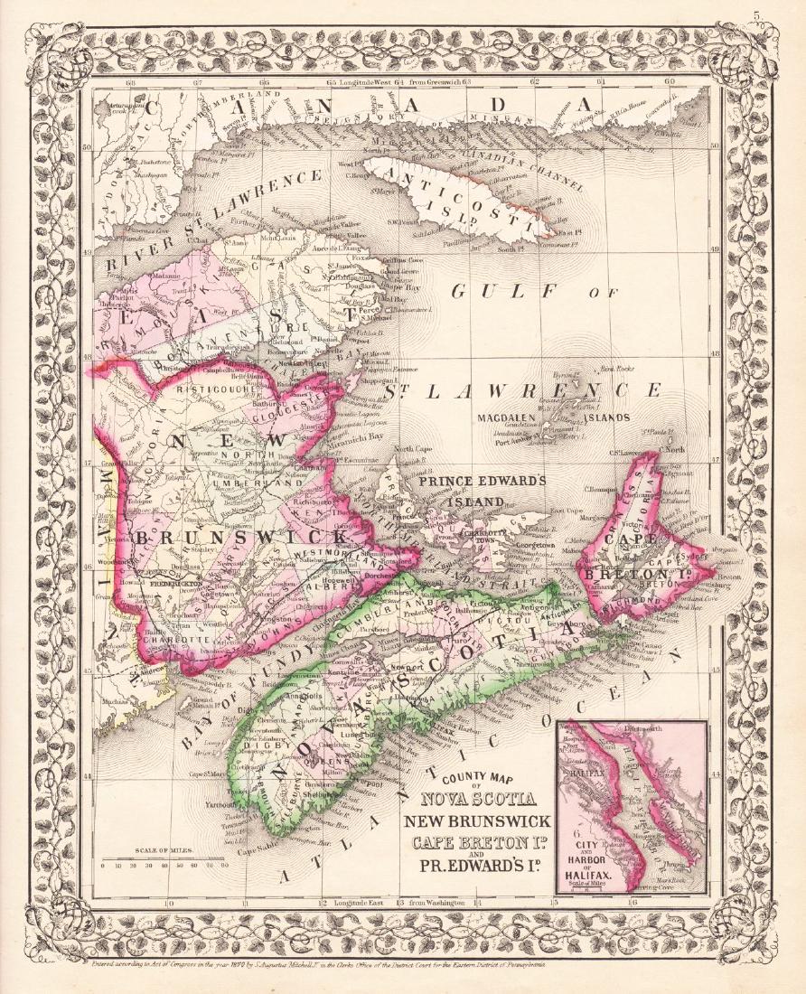 Mitchell: Canadian Maritime Provinces with Halifax (1 of 1)