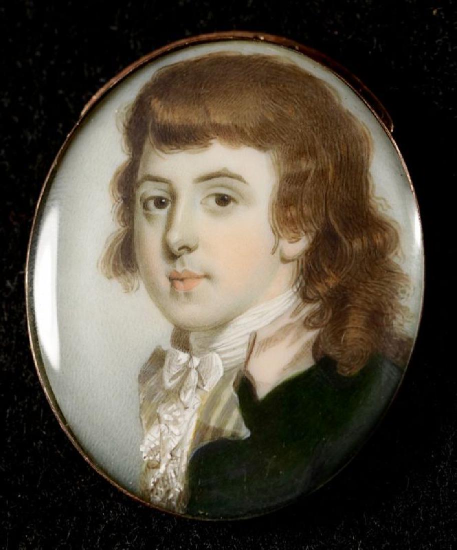 A Superb John Barry Miniature Portrait c1790 (1 of 2)