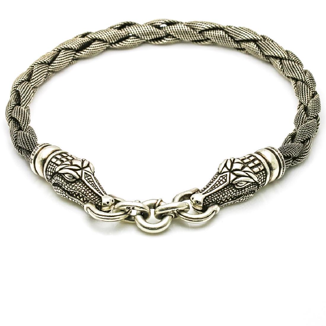 Kieselstein-Cord Sterling Silver Alligator Choker (1 of 7)