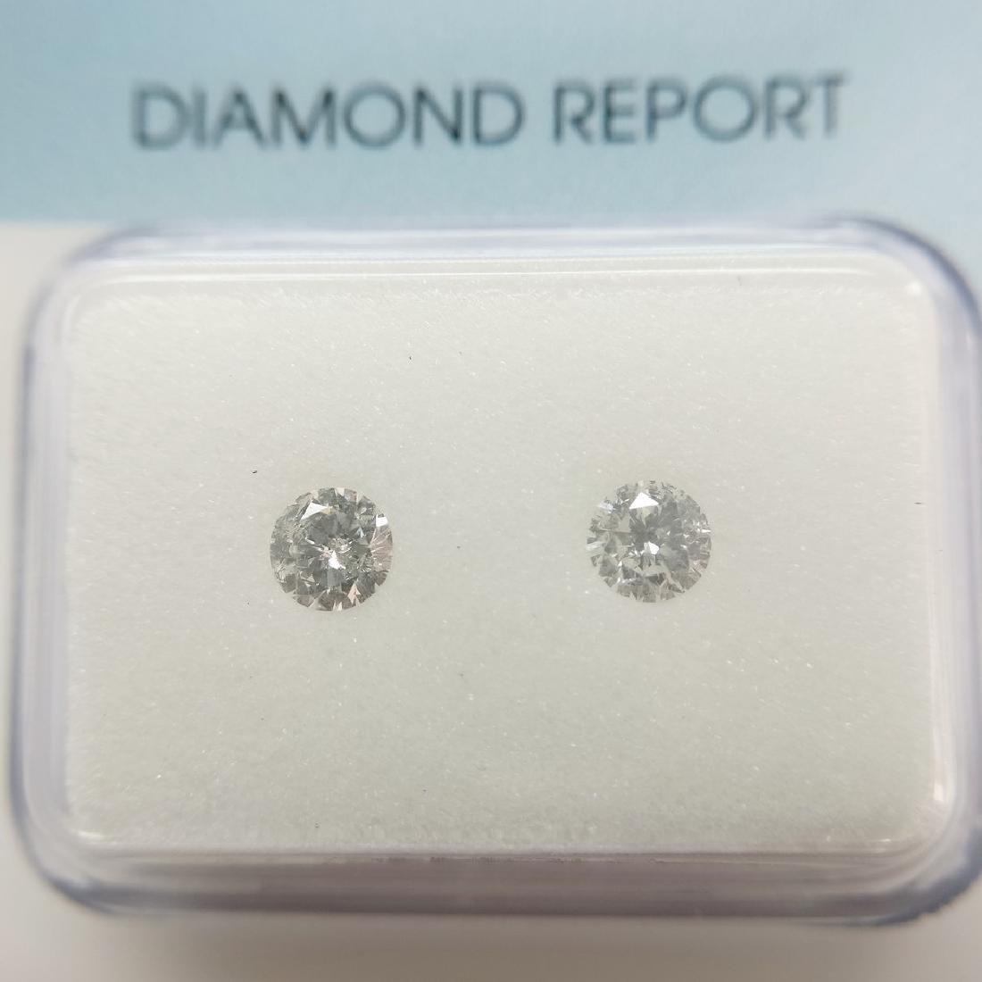 0.29 ct Round cut Diamonds F-G I1 (1 of 5)