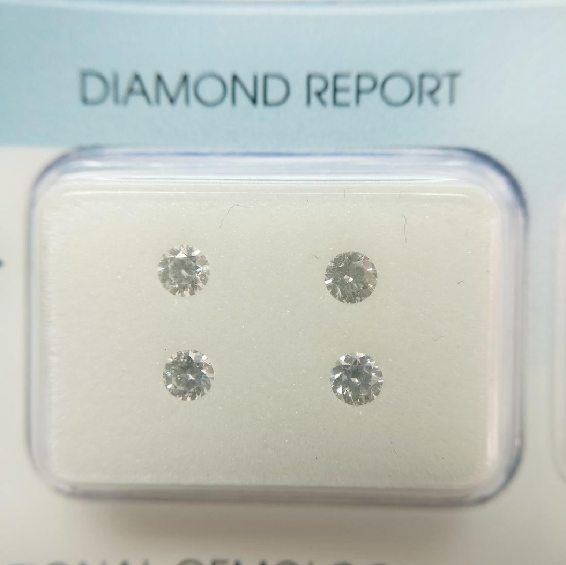 0.34 ct Round cut Diamonds E-F SI1-SI2 (1 of 5)