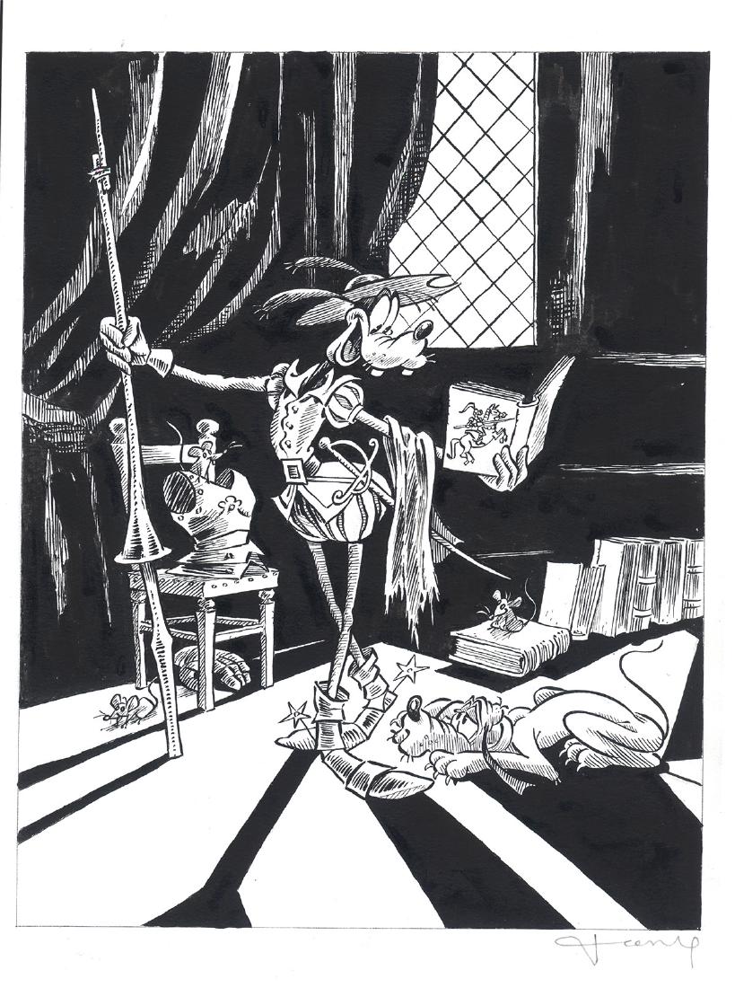 Tony Fernandez: Goofy & Pluto inspired by Don Quixote - (1 of 1)