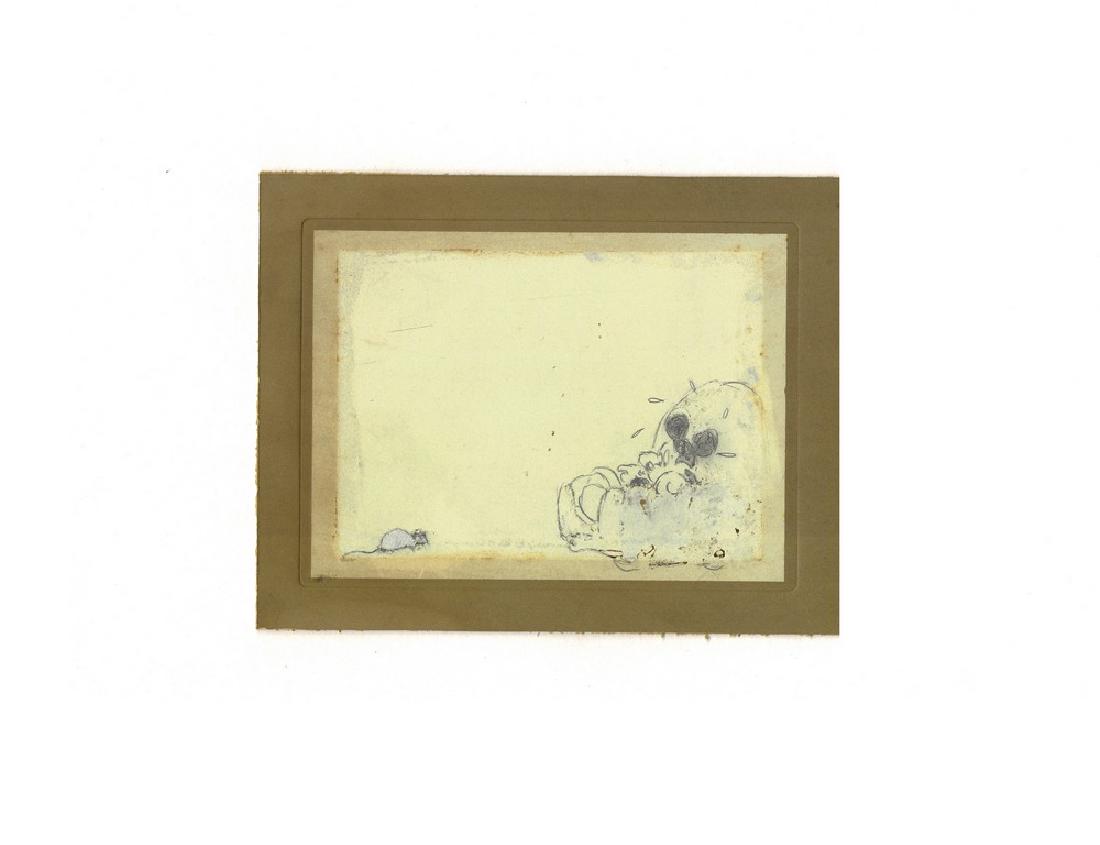 Fernando Alday: Mickey Scared Of A Mouse - Original Art: Artist: Fernando Alday Title: Mickey Scared Of A Mouse - Original Art Medium: Collage Size/Format: 18.9 x 14.15 in Publisher: Disney Series: Disney This lovely original mixed media collage has been cr