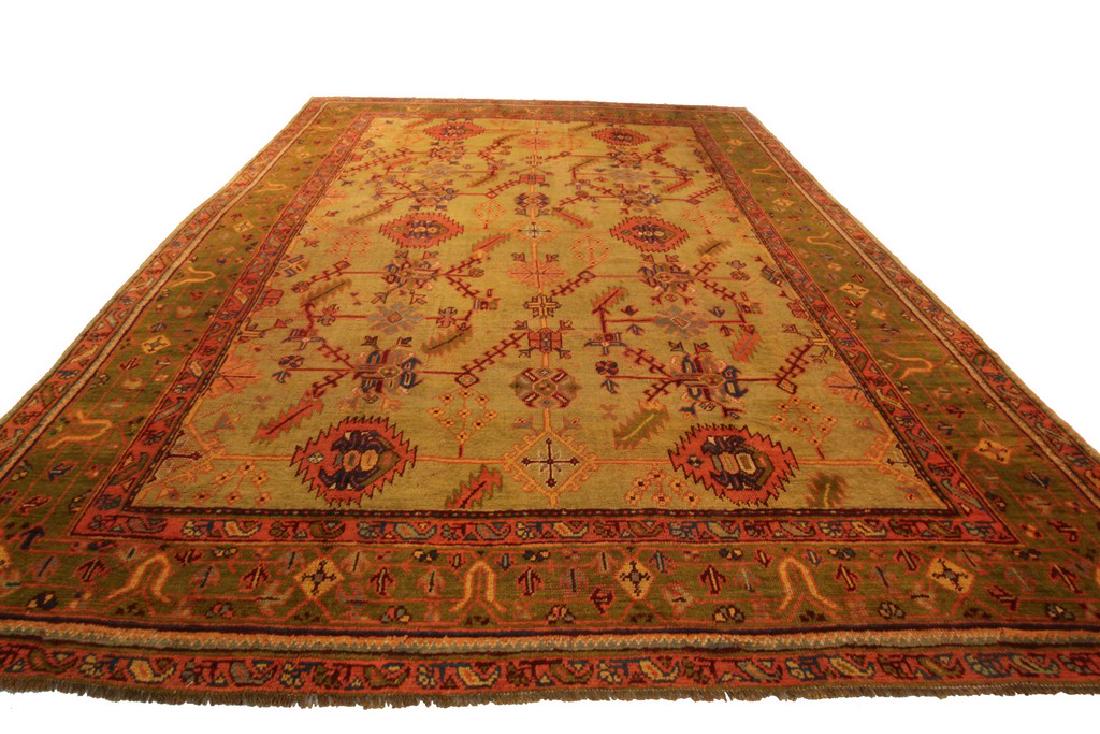 Antique Oushak Rug Authentic Turkish "Ralph Lauren (1 of 12)