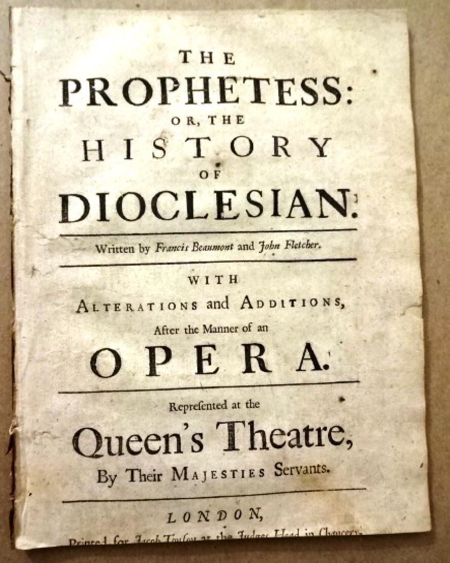 1690 Beaumont Fletcher Play The Prophetess (1 of 4)