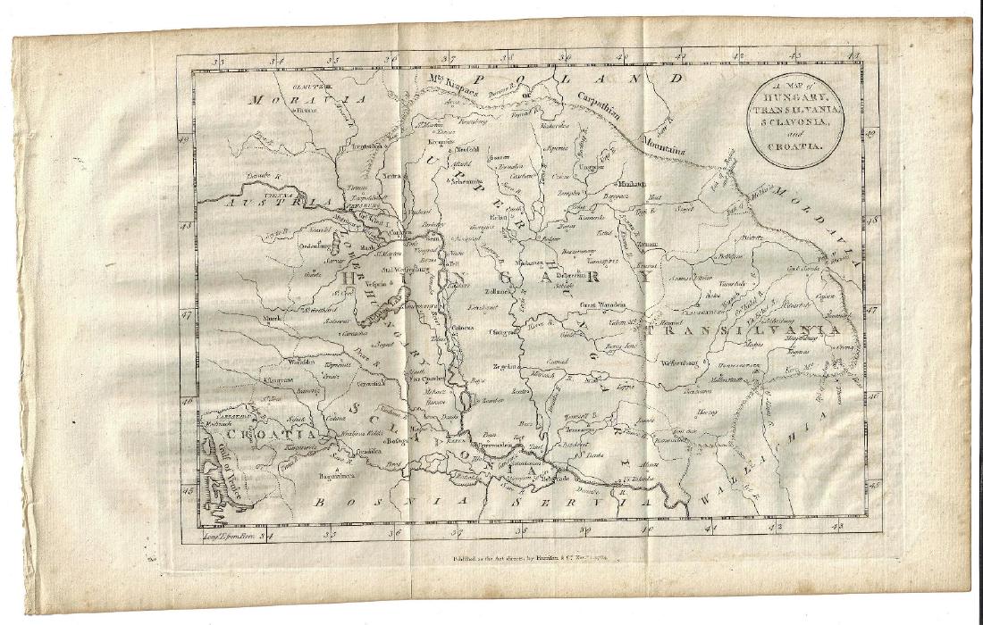 1784 Map of Hungary Transylvania Croatia (1 of 1)