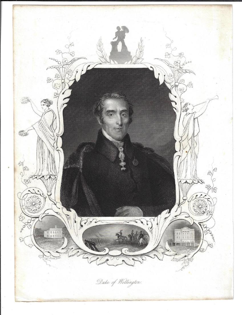 Fine 19th C Steel Engraving of Duke of Wellington (1 of 1)