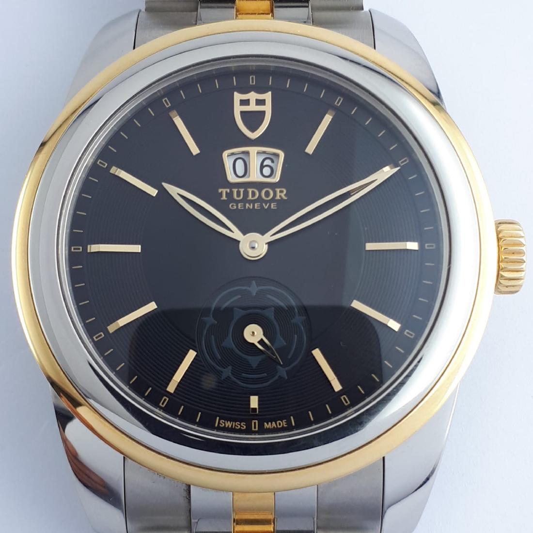 Tudor - Glamour Double Date Gold / steel - Ref:57003: Very nice Tudor Glamor Double Date, gold and steel, Modern technology combined with the traditional design language. The slightly more massive case and the wider bezel meet the current demands of the 