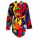 Versace Couture Colorful Vogue Print Reversible Belted