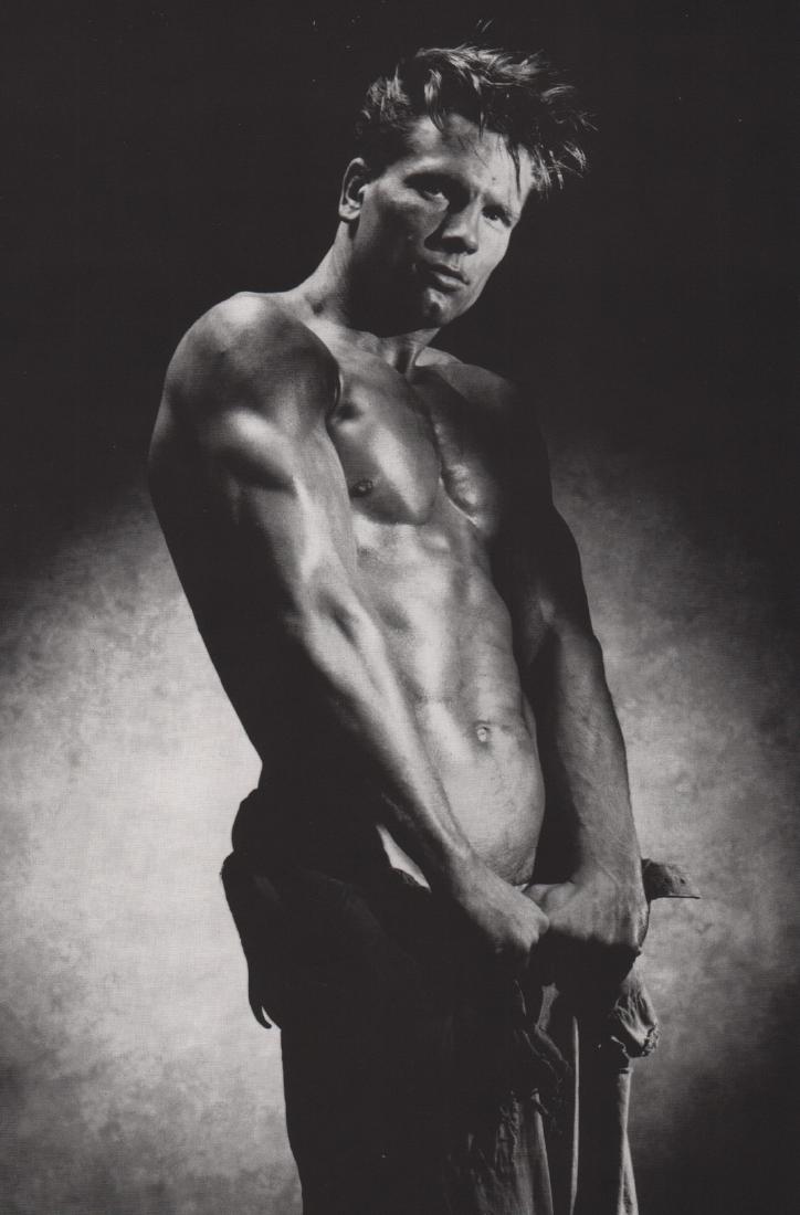 SHEILA ROCK - Male Model, London, 1986: Artist: SHEILA ROCK Print Title: Male Model, London, 1986 Printing Date: 1990’s li>Medium: Photoengraving Printed in: Germany Image Size approx: 9.5 x 6.5” Reserve: $25.00 Shipping: Domestic: Flat