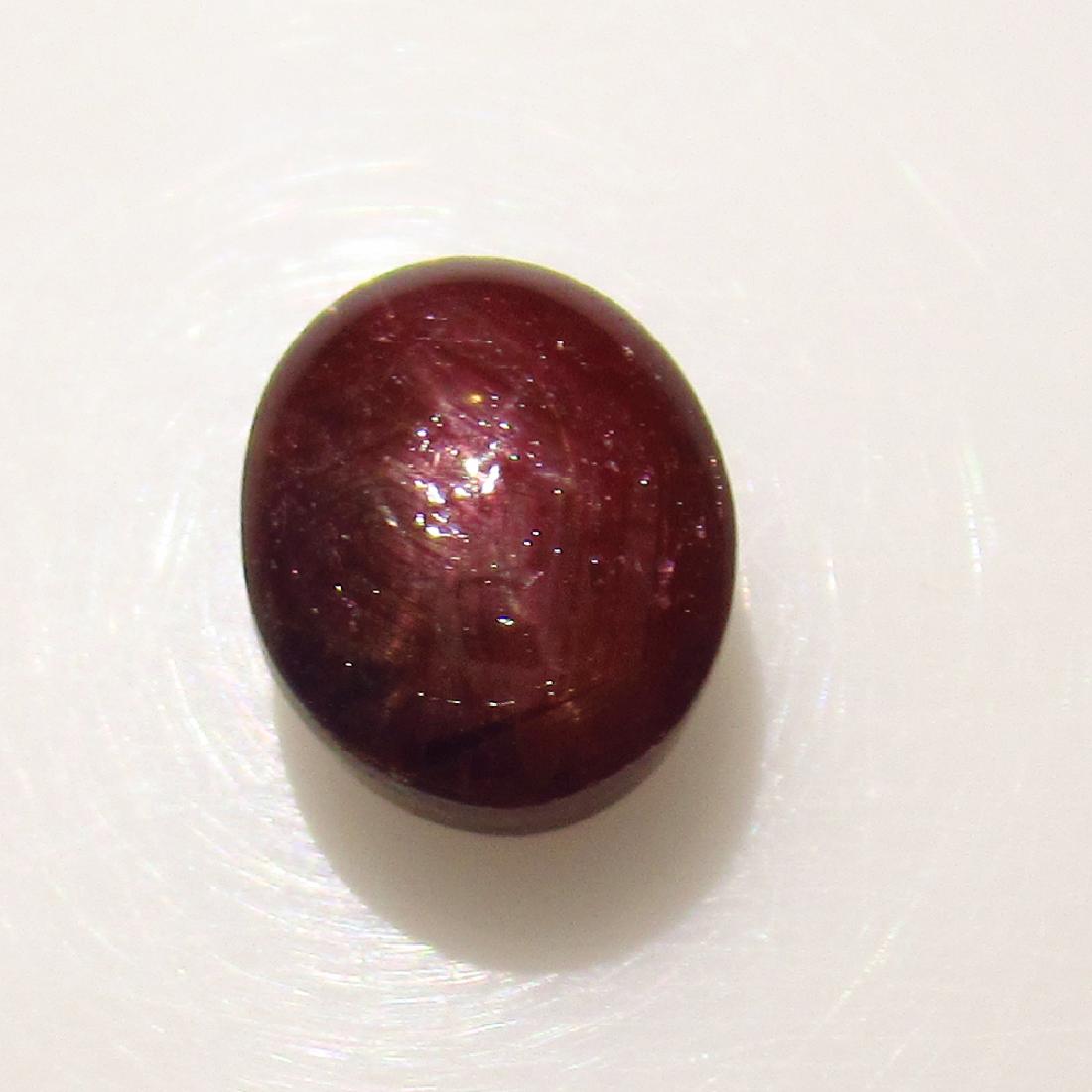 4.42 Ct Genuine Six Line Star Ruby Oval Cab (1 of 2)