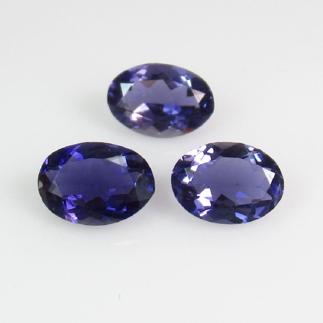 1.72 Ct Genuine 3 Iolite 7X4.80 mm Oval Set: No Reserve! Title: 1.72 Ct Genuine 3 Iolite 7X4.80 mm Oval Set Stone Clarity: VVS Gemstones: Natural Iolite Carat Weights: 1.72 Size/Dimensions: 6.90 x 4.80 x 3.20 mm Additional Information: Very Good