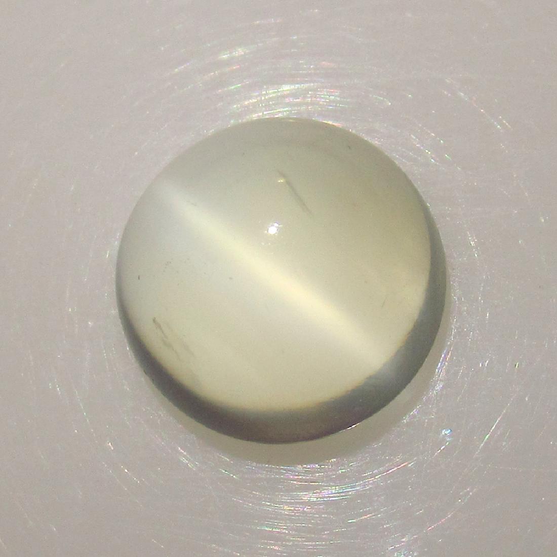 4.54 Ct Genuine White Moonstone Catseye Oval Cab (1 of 2)