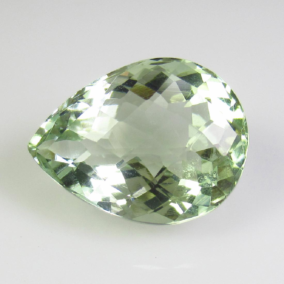 8.90 Ct Genuine Green Amethyst 16X12 mm Pear (1 of 2)