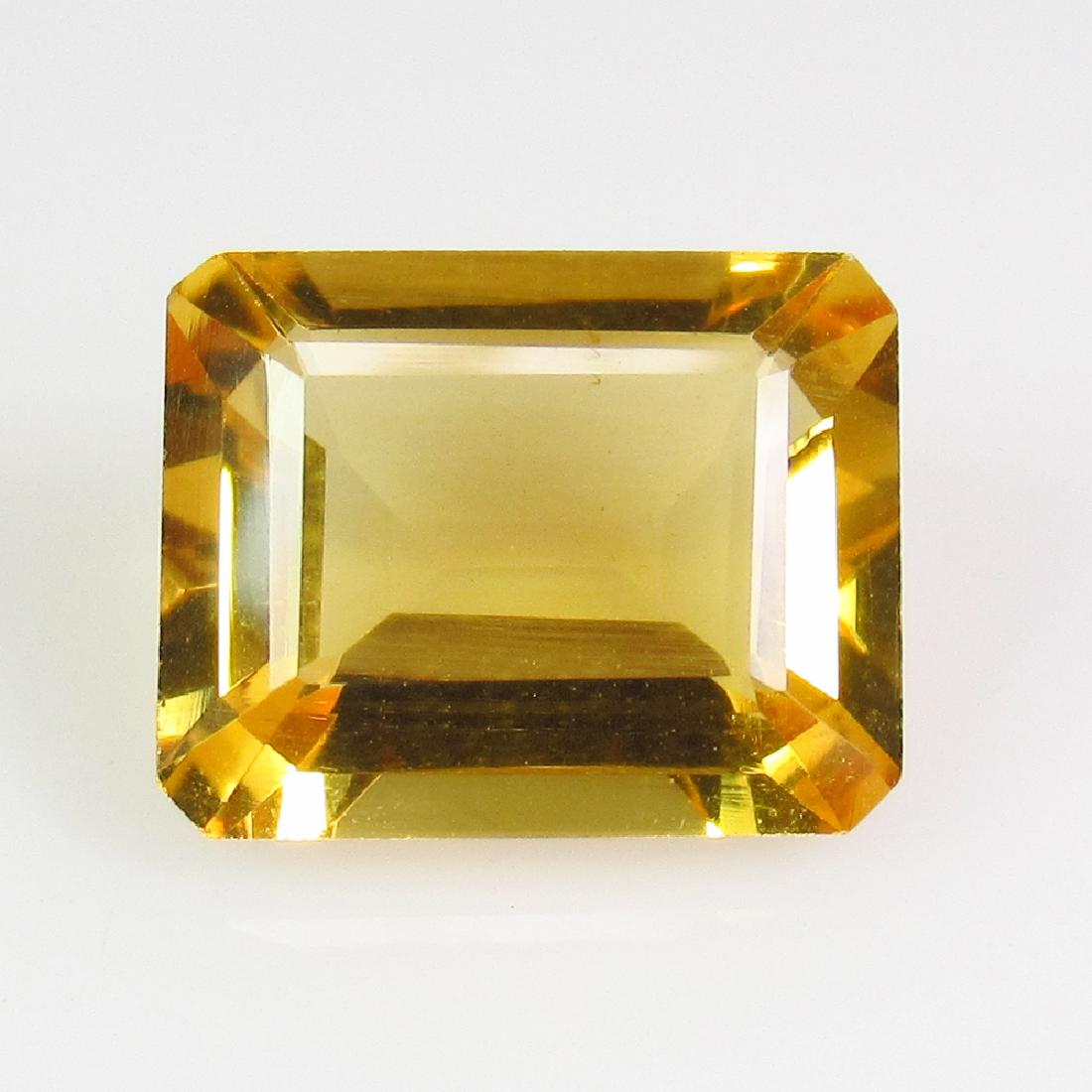 2.32 Ctw Natural Yellow Citrine Emerald Cut (1 of 2)