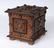 Tramp Art Sewing Box with Hearts - 10
