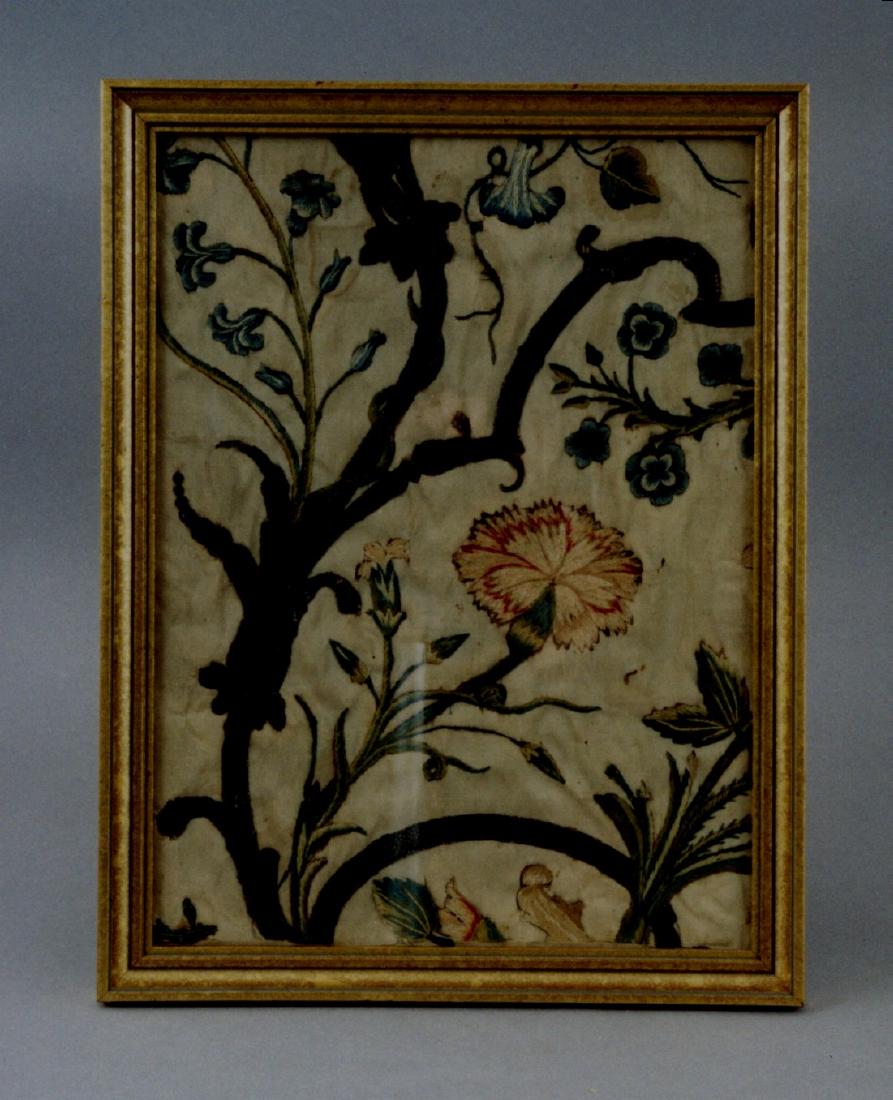 Framed pair of late 17th century english needlework (1 of 3)