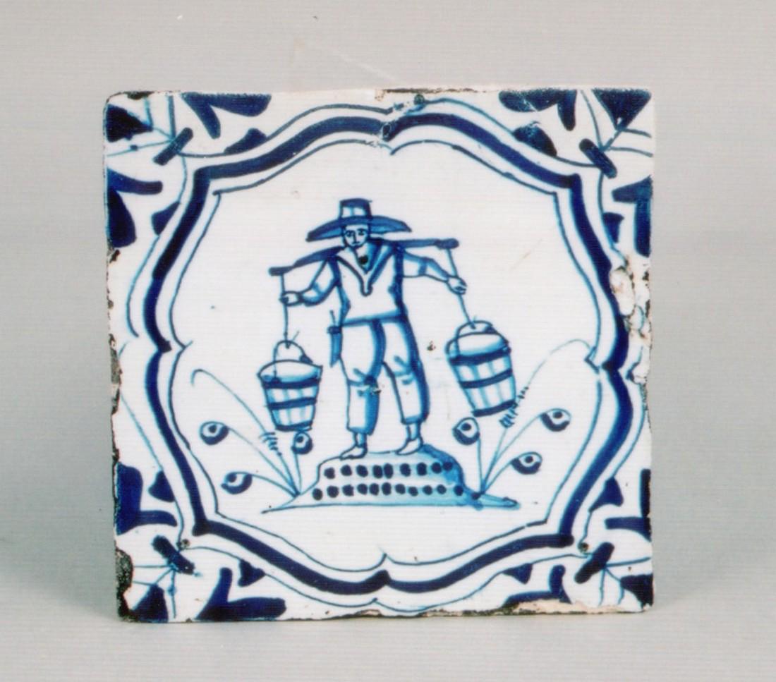 A scarce mid 17th century dutch delft tile (1 of 1)