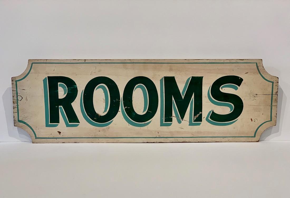 c. 1930s ROOMS sign (1 of 3)
