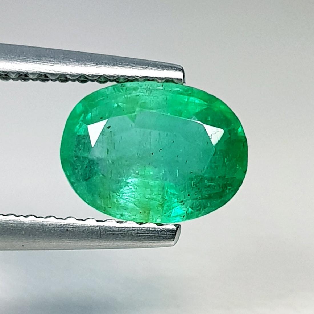 1.45 ct Natural Emerald Oval Cut (1 of 6)
