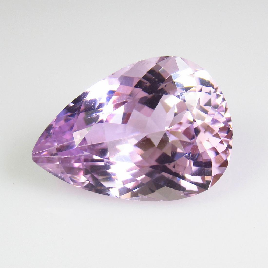 10.90 Ctw Natural Sweet Pink Kunzite 17.5X12.5 mm Pear (1 of 2)