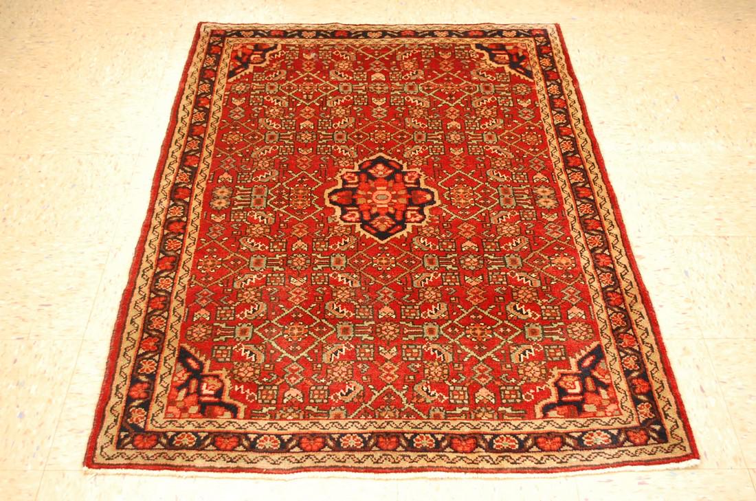 C1930s ANTIQUE PRSIAN MALAYER RUG 3'6" x 5'  MANY (1 of 8)