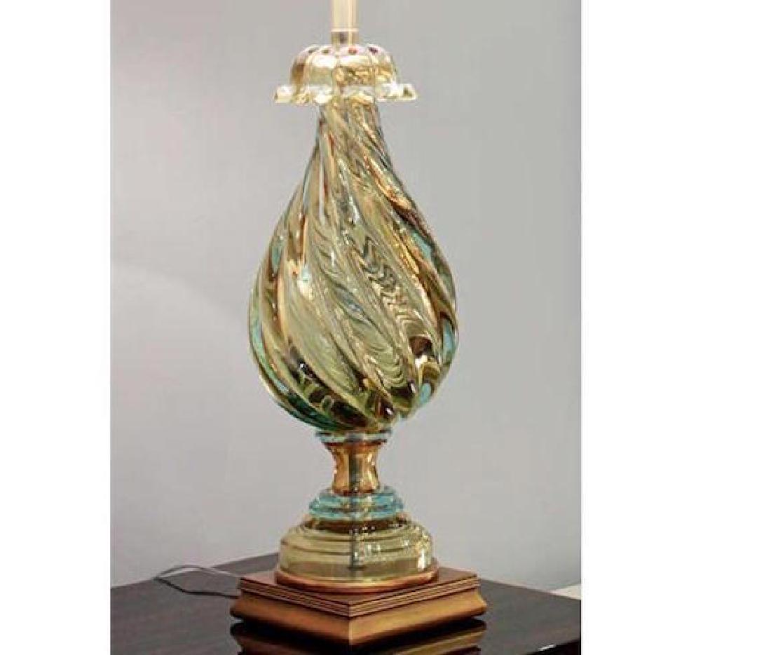 Vintage 1960's Seguso Murano Italian Glass Lamp by (1 of 4)