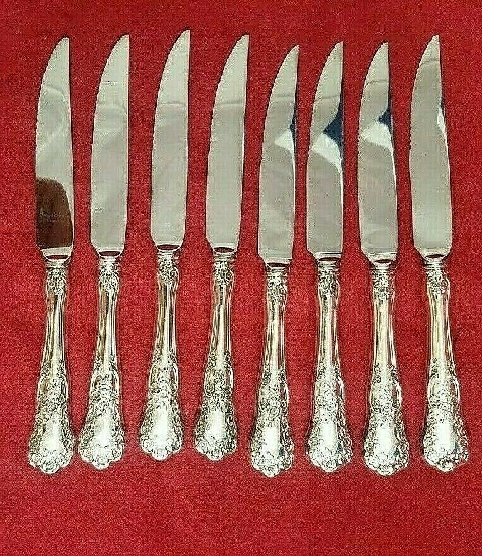 8 Buttercup Sterling Custom Made Steak Knives (1 of 3)