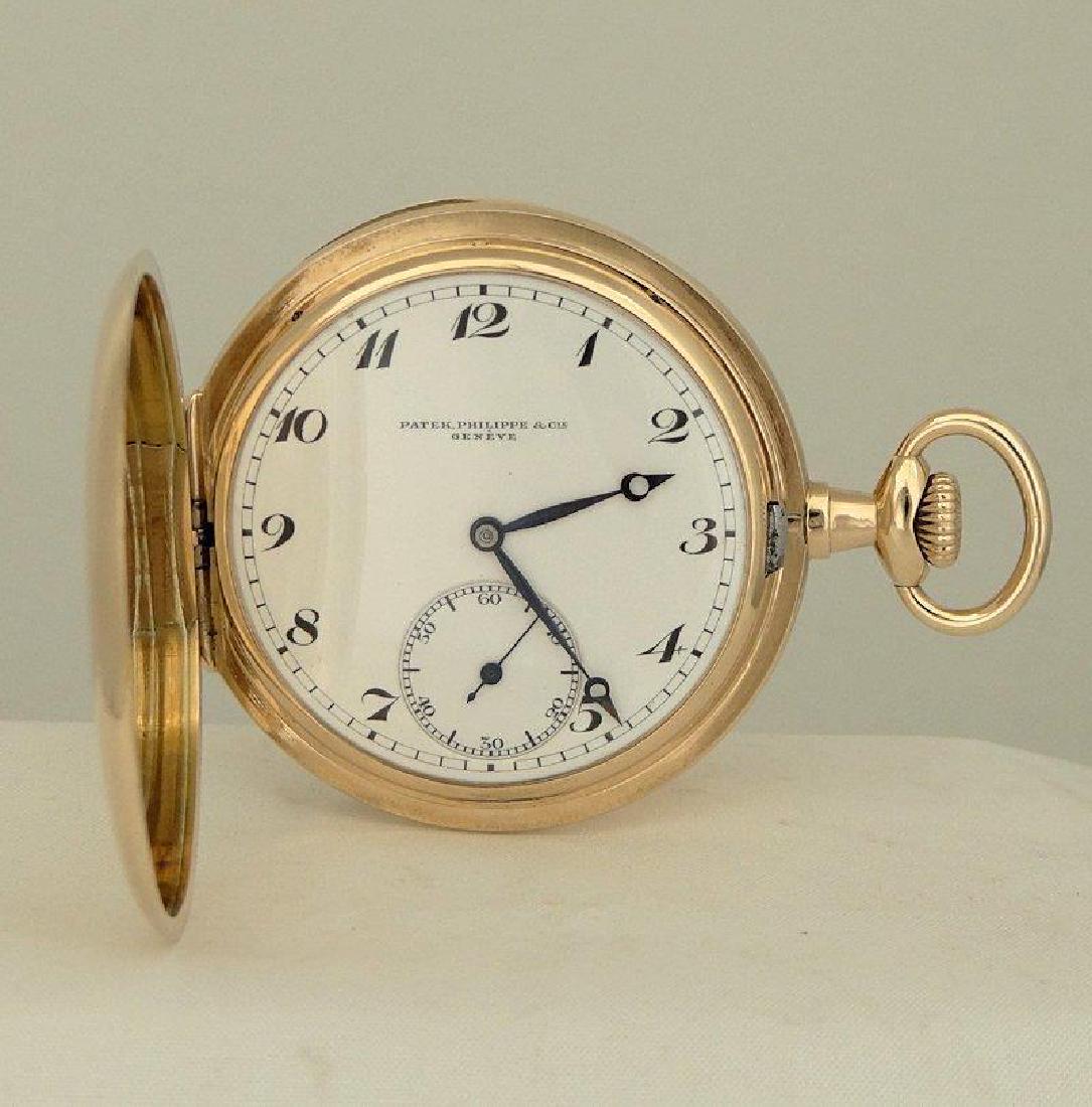 MENS 14k YELLOW GOLD PATEK PHILLIPE GENEVE DOUBLE (1 of 11)