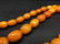 Vintage Baltic Amber Necklace tiger pattern beads - 4