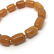 Baltic amber bracelet in old beeswax colour, barrel - 3