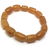 Baltic amber bracelet in old beeswax colour, barrel - 4