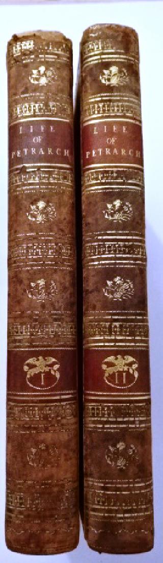 1799 Two-Vol Leather The Life of Petrarch Collected (1 of 4)