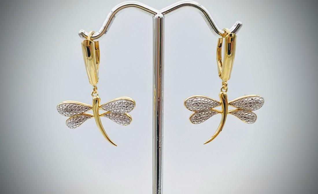 Dragonfly Earrings w Diamonds (1 of 5)