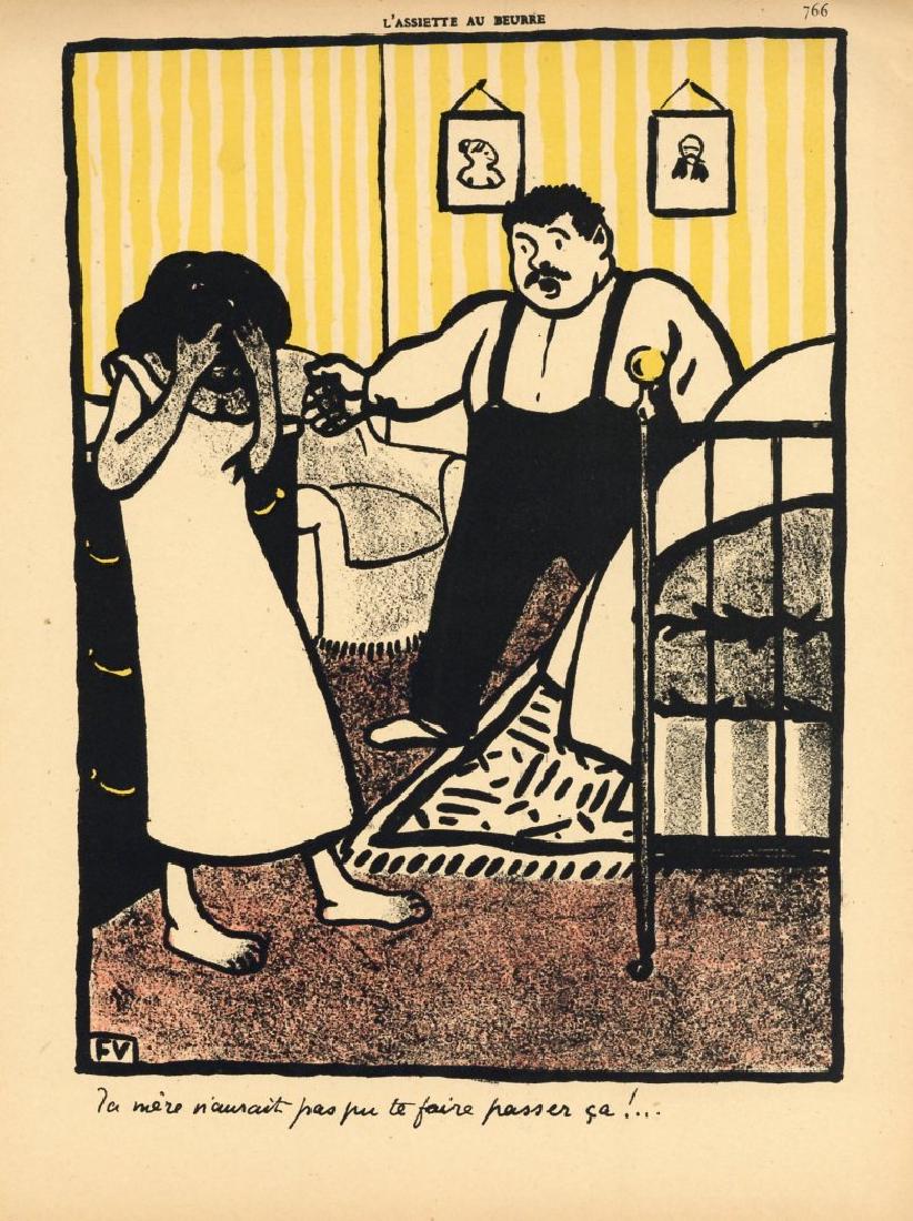 Felix Vallotton original lithograph "Crimes et (1 of 1)