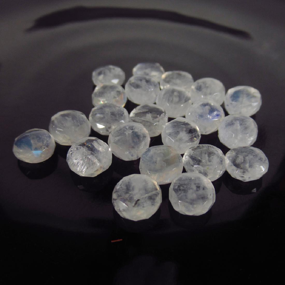 28.34 Ctw Natural 22 Drilled Moonstone Round Beads: No Reserve! Title: 28.34 Ctw Natural 22 Drilled Moonstone Round Beads Stone Clarity: Transparent Gemstones: Moonstone Beads Carat Weights: 28.34 Size/Dimensions: 6.50 to 7.10 mm / 22 PC's Additional I