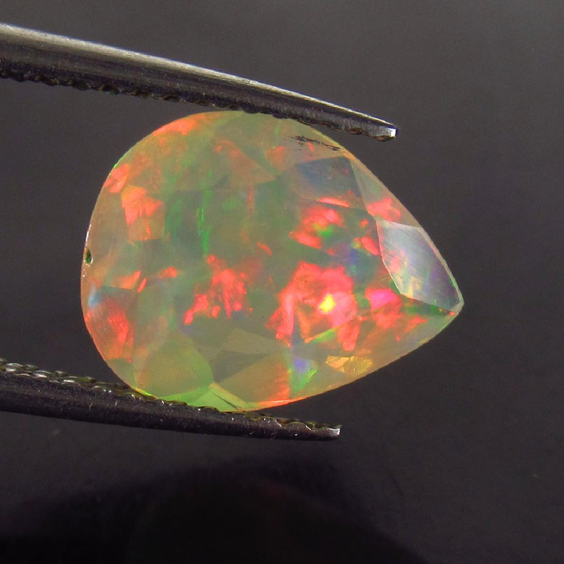 1.50 Ct Genuine Ethiopian Faceted Opal Pear Cut (1 of 2)