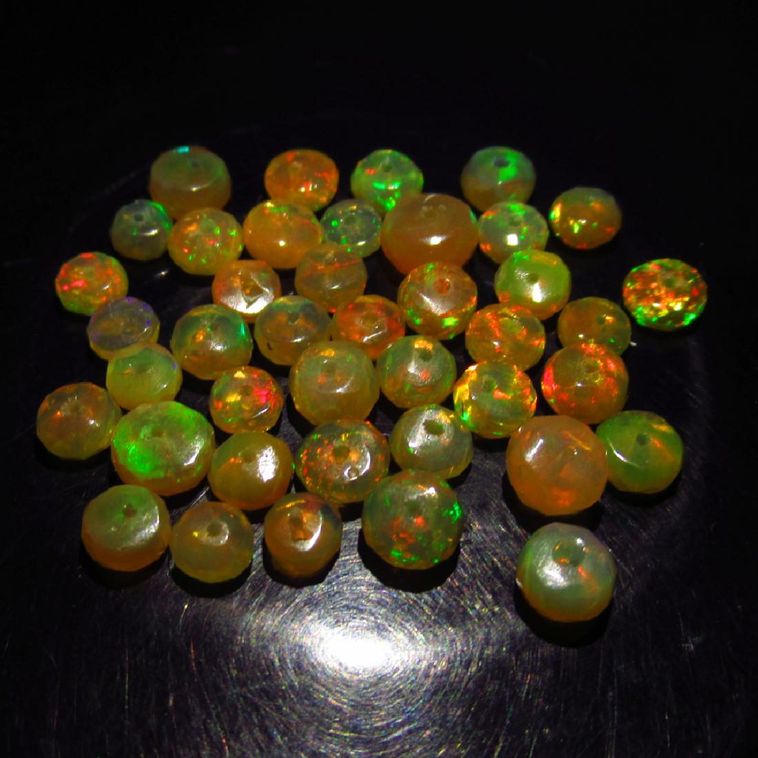 14.48 Ct Genuine 42 Drilled loose Ethiopian Opal Beads (1 of 2)