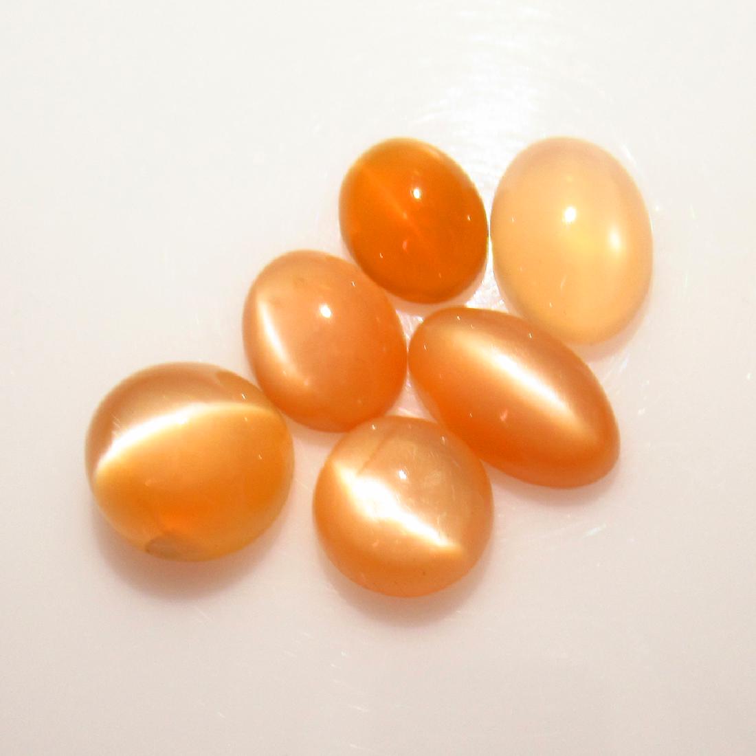 17.12 Ct Genuine 6 Moonstone Cataseye Round & Oval Cab: No Reserve! Title: 17.12 Ct Genuine 6 Moonstone Cataseye Round & Oval Cab Stone Clarity: Transparent Gemstones: Natural Moonstone catseye Carat Weights: 17.12 Size/Dimensions: 8.70 x 4.70 to 11.80 x 6