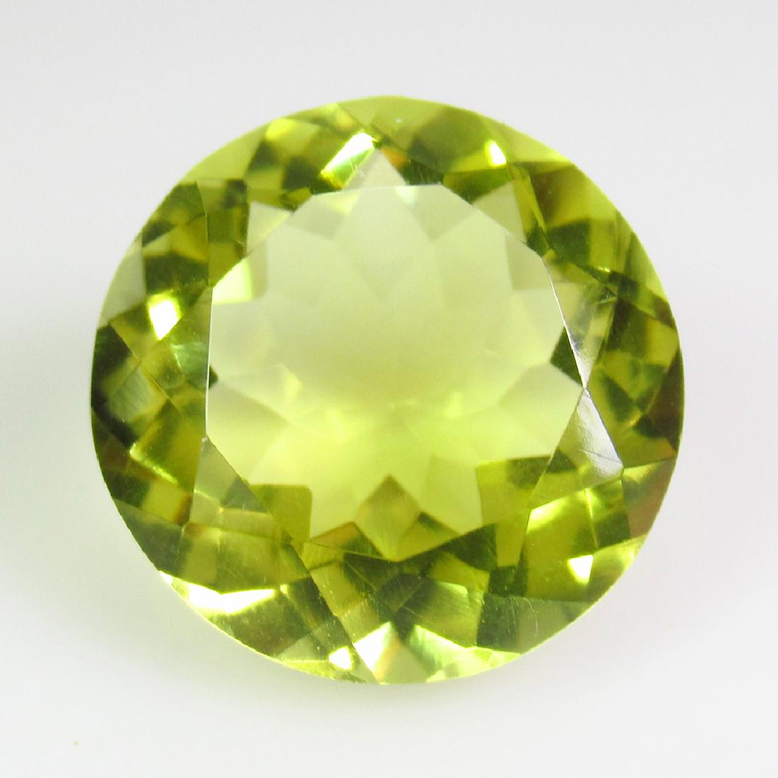 15.94 Ct Genuine Lemon Quartz 17.5 mm Round  Cut (1 of 2)