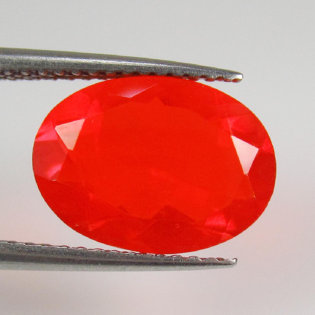 2.39 Ct Genuine Ethiopian Orange Fire Opal Oval Cut (1 of 2)