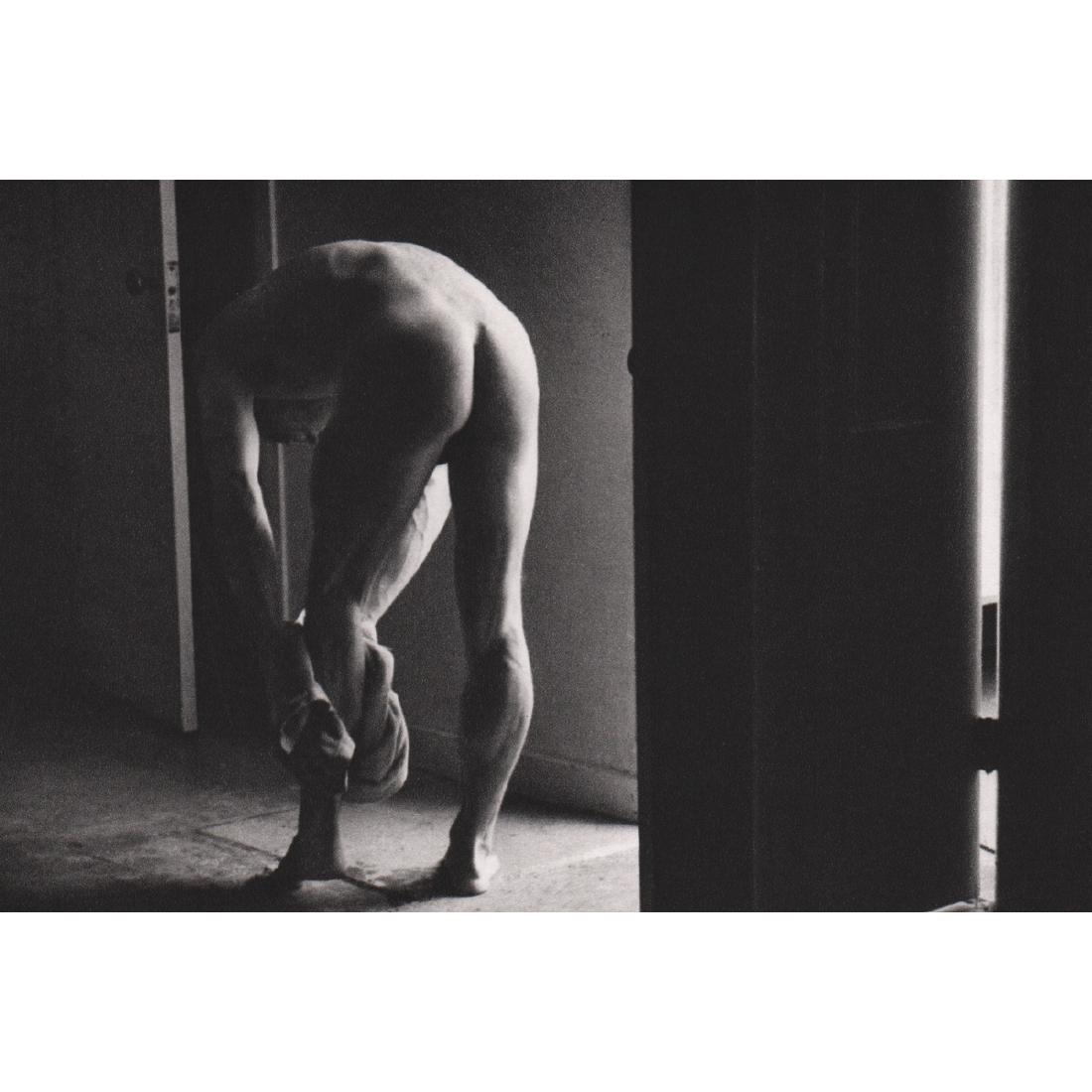 DUANE MICHALS - Male Nude: Artist: DUANE MICHALS Print Title: Male Nude Medium: Sheet-fed Gravure Printing date: 1990's Printed in Japan Image Size approx: 6.75 X 4.5 inches Duane Michals (b. 1932) is an American photographer.