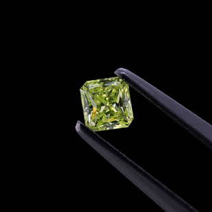 Neon Green Diamond, Natural Fancy Intense Green Yellow: Neon Green Diamond, Natural Fancy Intense Green Yellow 0.30 ct. Cushion shape Diamond, GIA certified with good cut and Good polished, best suitable for the pendant and ring centrepiece. It is crafted